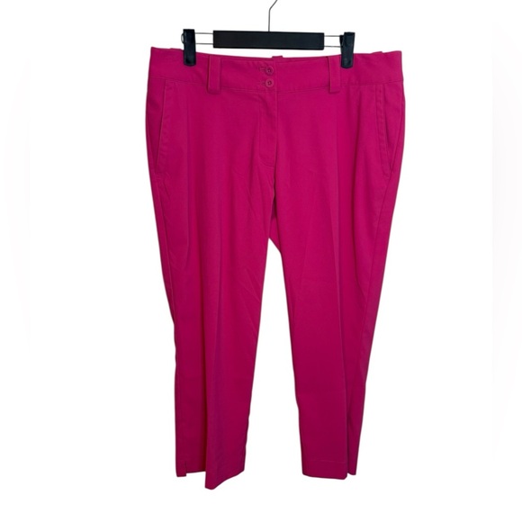 Nike Pants - Nike Golf Hot Pink Modern Rise Tech Cropped Golf Pants